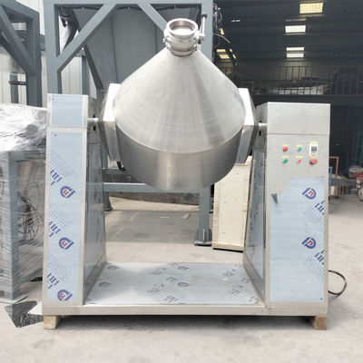 Double Cone Blender for Mixing of Powder and Granular Materials with Low Material Residue and Compact Structure