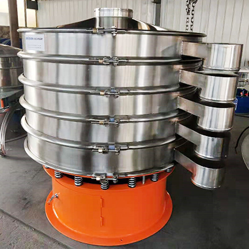 Vibratory Screening Machine with Adjustable Outlet Angle for Dry and Wet Material Processing in Powder Production Lines