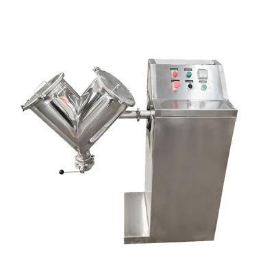 เครื่องผสมผงชนิด V ที่มีความจุ 50L-5000L เพื่อให้มีการผสมผสานแบบเดียวกันสูงและไม่มีมุมตายในอุตสาหกรรมยาและเคมี
