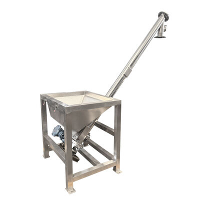 สกรูลำเลียงแบบเกลียวใบมีดขับเคลื่อนสำหรับการขนส่งและเคลื่อนย้ายอย่างต่อเนื่องของผงเม็ดและวัสดุบล็อกขนาดเล็ก